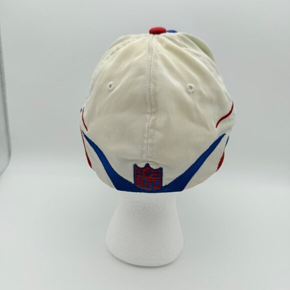 New York Giants NFL Reebok Team Logo Cap Blue & White Stretch Fit - Picture 3 of 8
